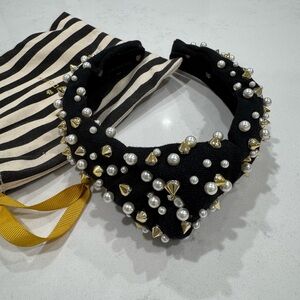 Lele Sadoughi Knotted Pearl Headband